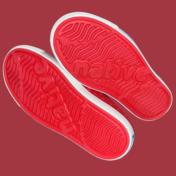 Native Shoes Jefferson Toddler Slip-On Cardinal Red Sneakers Size C 12 - Picture 5 of 6